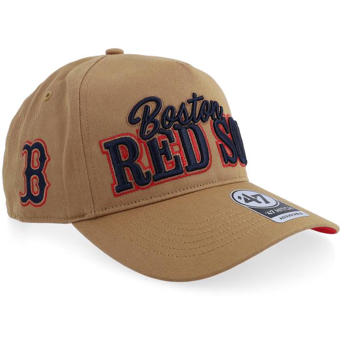 フォーティーセブンブランド 47 Brand 【 Hatstore Exclusive X Boston Red Sox Barnes 47 Hitch Camel A-Frame Adjustable Men Beige 】 ボストン Red 赤・レッド camel キャメル メンズ ベージュ
