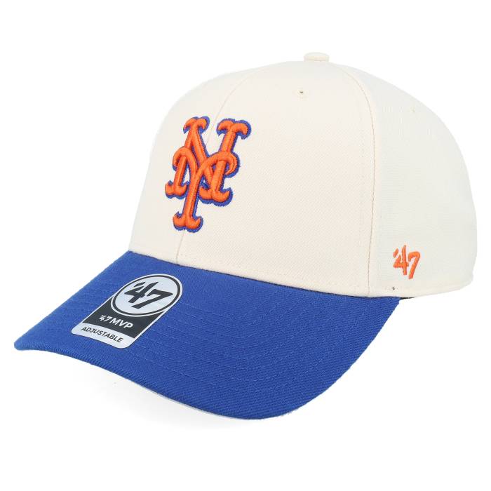 フォーティーセブンブランド 47 Brand 【 New York Mets Two Tone Mvp Natural/Royal Adjustable Men Beige 】 メッツ メンズ ベージュ|スニケス