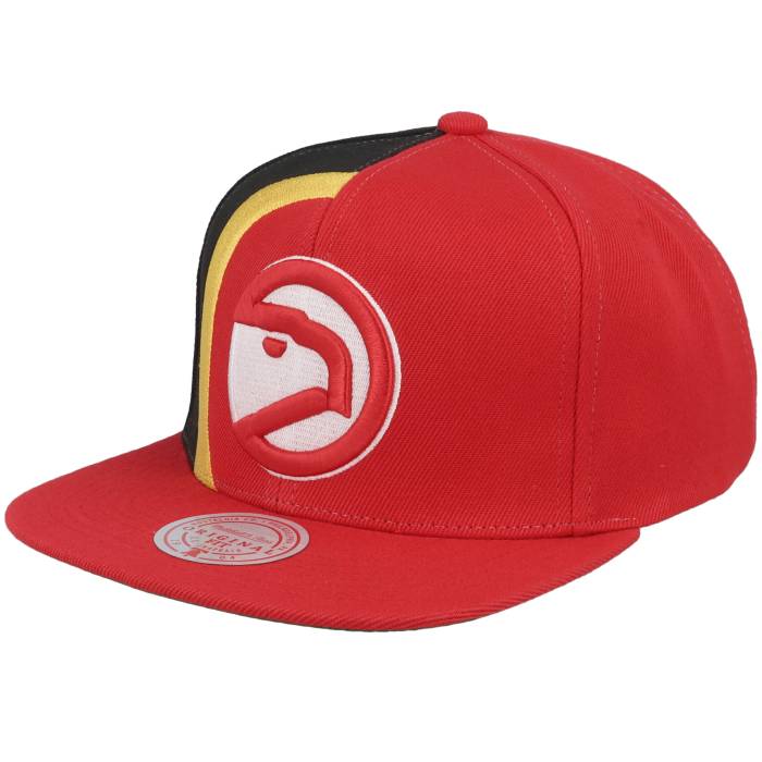 ミッチェル&ネス Mitchell & Ness 【 Atlanta Hawks Retroline Red/Black Snapback Men Red 】 アトランタ ホークス Snapback スナップバック バッグ メンズ Red 赤・レッド｜スニケス