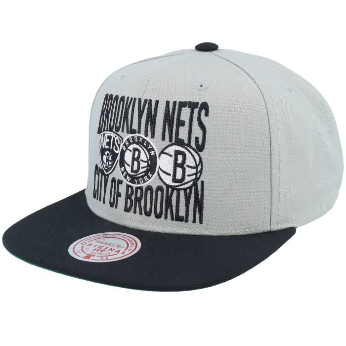 ミッチェル&ネス Mitchell & Ness 【 Brooklyn Nets City Love Grey/Black Snapback Men Grey 】 ブルックリン ネッツ シティ Snapback スナップバック バッグ メンズ 灰色 グレー|スニケス