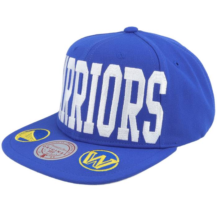 ミッチェル\u0026ネス Mitchell \u0026 Ness 【 Golden State Warriors Big Text 1 Blue Snapback Men Blue 】 State 滑るゲーム盤 ウォリアーズ 青味 青み Snapback スナップバック 御徒面子 メンズ 青味 青み