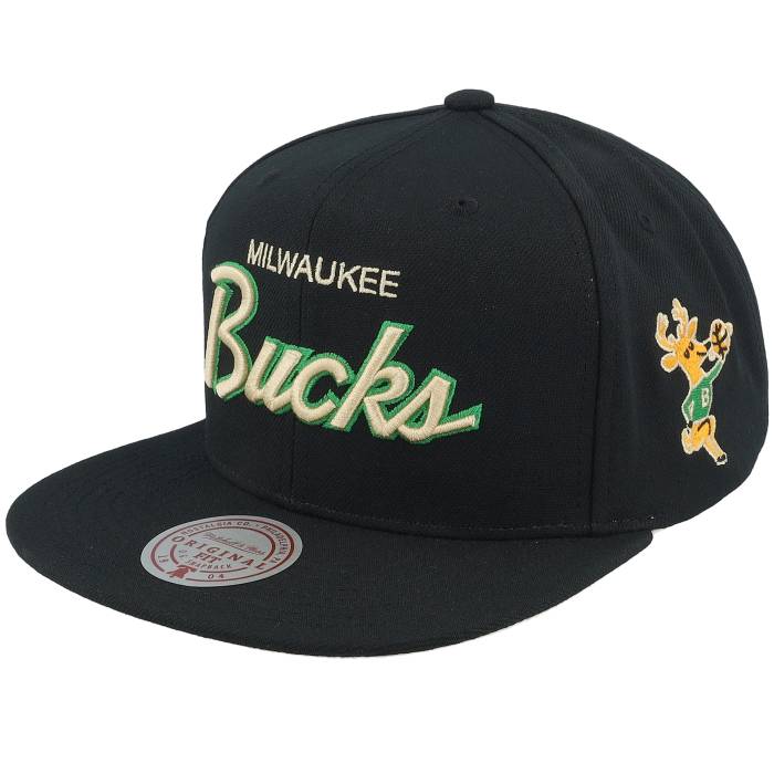 ミッチェル\u0026ネス Mitchell \u0026 Ness 【 Milwaukee Bucks Cream Script Hwc Black Snapback Men Black 】 ミルウォーキー バックス 皮膚軟化剤 脚本 黒いこと 黒いこと Snapback スナップバック 御徒面子 メンズ 黒いこと ブラジャー