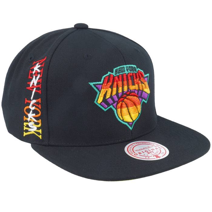 ミッチェル\u0026ネス Mitchell \u0026 Ness 【 New York Knicks High Grade Black Snapback Men Black 】 ニックス ご機嫌 黒いこと 黒いこと Snapback スナップバック 御徒面子 メンズ 黒いこと 黒いこと