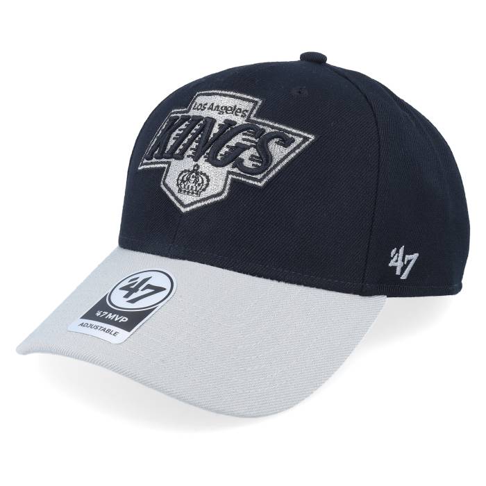 フォーティーセブンブランド 47 Brand 【 Los Angeles Kings Nhl Vintage Two Tone Mvp Black Adjustable Men Black 】 Kings キングス vintage ビンテージ・ヴィンテージ 黒色 ブラック メンズ 黒色 ブラック｜スニケス