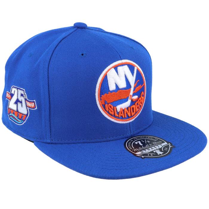 ミッチェル\u0026ネス Mitchell \u0026 Ness 【 New York Islanders Vintage Blue Fitted Men Blue 】 アイランダース vintage ビンテージ・ヴィンテージ 青味 青み メンズ 青味 青み