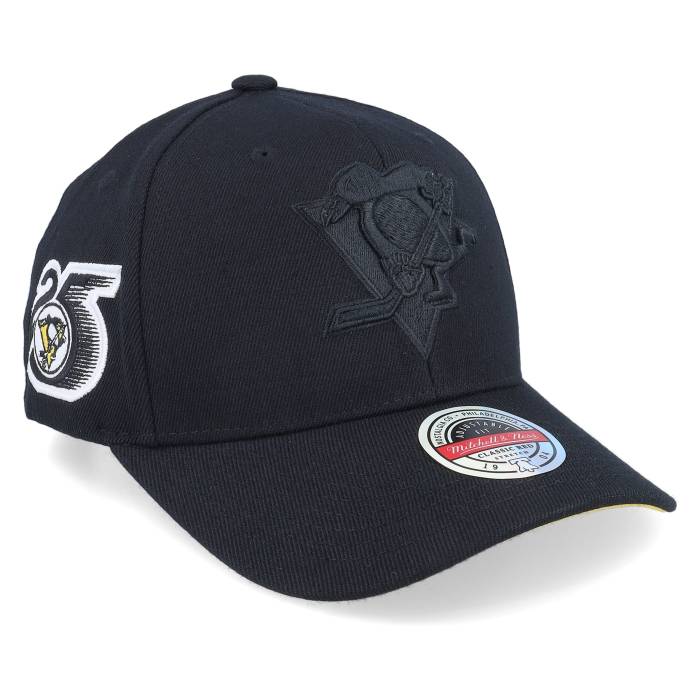 ミッチェル&ネス Mitchell & Ness 【 Pittsburgh Penguins Nhl Anniversary Patch Black Adjustable Men Black 】 ピッツバーグ ペンギンズ 黒色 ブラック メンズ 黒色 ブラック|スニケス