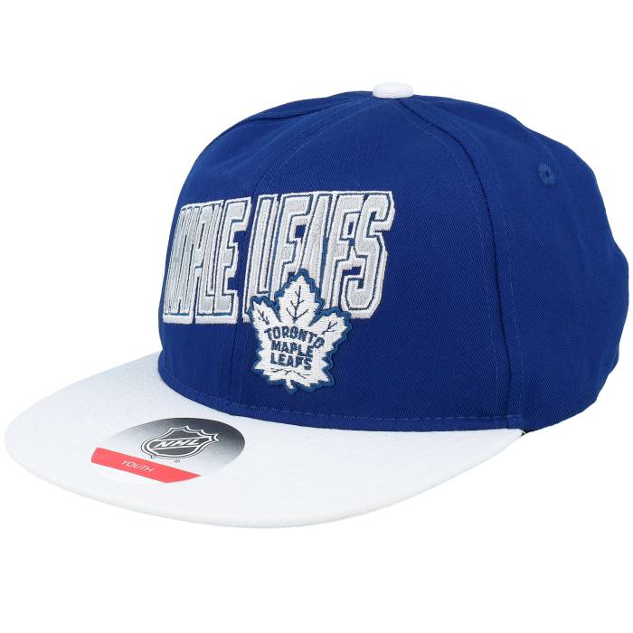 【★百貨店SALE★6/11真夜中2時迄】アウタースタッフ Outerstuff 【 Kids Toronto Maple Leafs Nhl Cap Blue/White Snapback Kids Blue 】 トロント 旗がしら 鳥打ち帽 Snapback スナップバック 御徒面子 お坊っちゃん キッズ 青碧 青碧