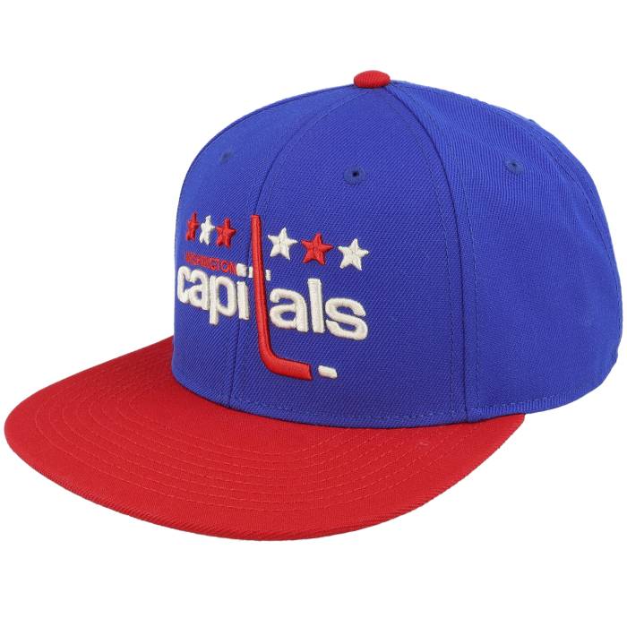 アメリカンニードル American Needle 【 Washington Capitals Nhl Archive 400 Royal/Red Snapback Men Blue 】 ワシントン キャピタルズ Snapback スナップバック バッグ メンズ 青色 ブルー｜スニケス