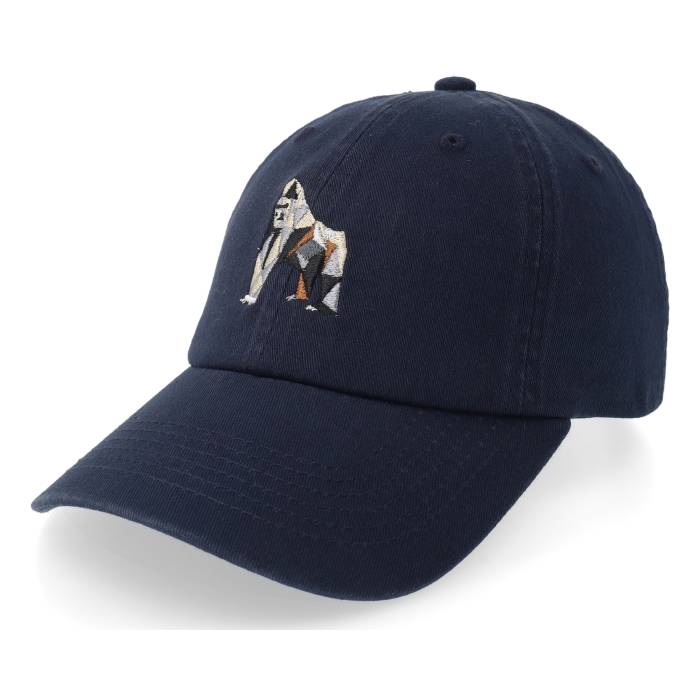 Origami 【 Gorilla Stone Washed Navy Dad Cap Men Blue 】 紺色 ネイビー キャップ 帽子 メンズ 青色 ブルー|スニケス
