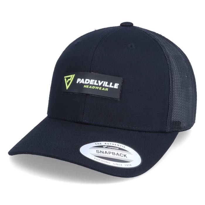 Padelville 【 Neon Logo Patch Black Trucker Men Black 】 ロゴ 黒色 ブラック トラッカー メンズ 黒色 ブラック|スニケス