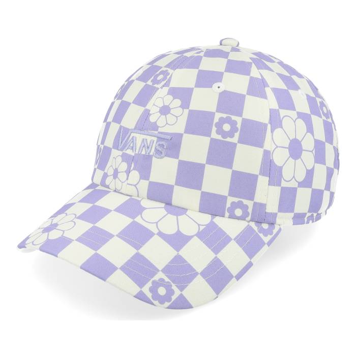 【★百貨店SALE★6/11十二時2時迄】ヴァンズ Vans 【 Women Court Side Printe Sweet Lavender Dad Cap Women Purple 】 厚地の外套 旗がしら かぶり笠 レディース Purple 紫・パープル