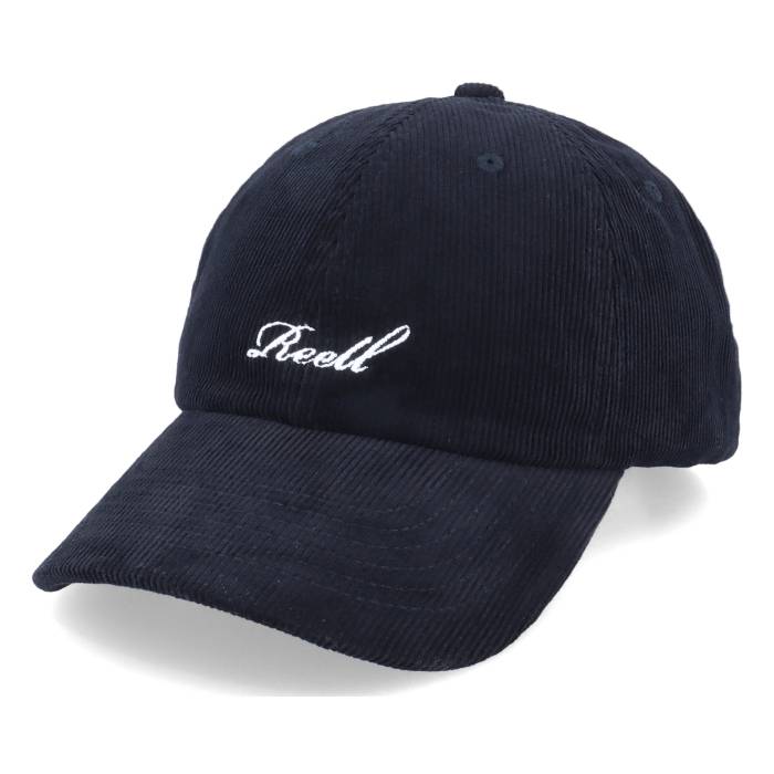 Reell 【 Single Script Cap Black Cord Dad Cap Men Black 】 スクリプト キャップ 帽子 黒色 ブラック メンズ 黒色 ブラック｜スニケス 20,100円
