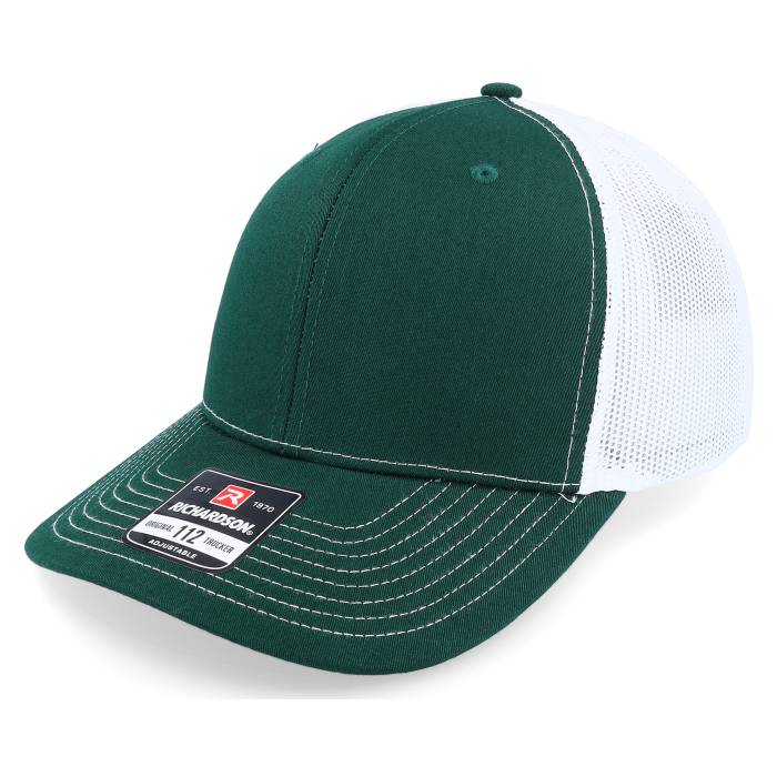 Richardson 【 112 Split Dark Green/White Trucker Men Green 】 トラッカー メンズ green 緑・グリーン
