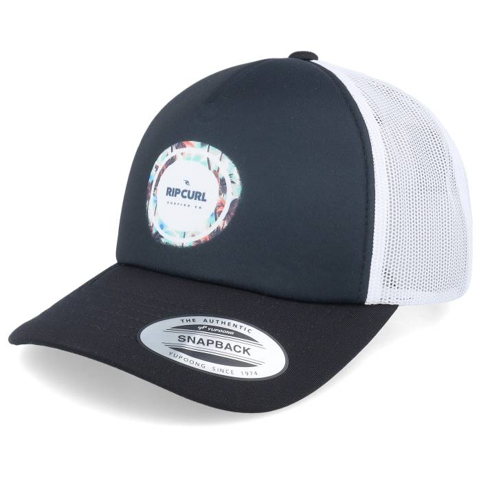 リップカール Rip Curl 【 Weekend Black/White Trucker Men Black 】 トラッカー メンズ 黒色 ブラック｜スニケス