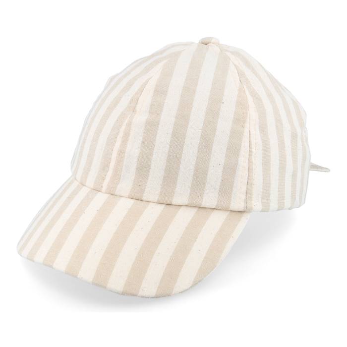 【★百貨店SALE★6/11十二時2時迄】Seeberger 【 Cotton Mix Baseballcap In Stripe Design Linen Dad Cap Women Beige 】 Stripe 縞模様 旗がしら かぶり笠 レディース ベージュ