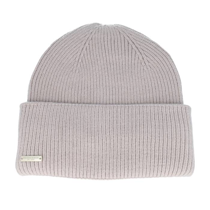 【★百貨店SALE★6/11夜夜中2時迄】Seeberger 【 Knit Beanie Pebble Cuff Women Beige 】 編み物 旗がしら かぶり笠 レディース ベージュ