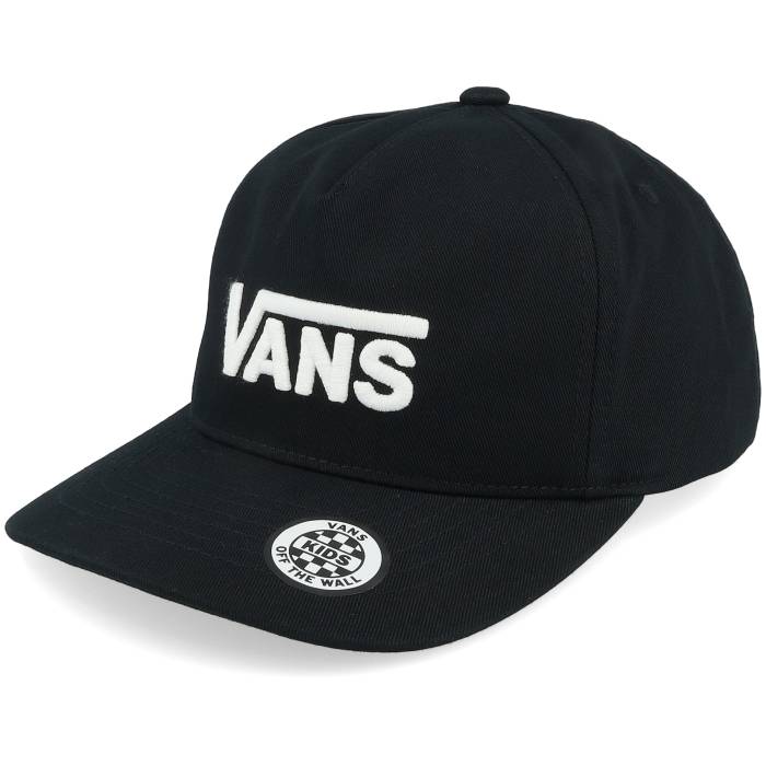 ヴァンズ Vans 【 Drop V Logo Black Adjustable Men Black 】 ロゴ 黒色 ブラック メンズ 黒色 ブラック｜スニケス