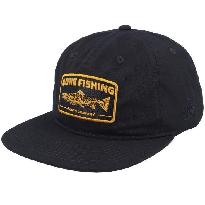 Sqrtn 【 Trout 6-Panel Cap Black Snapback Men Black 】 キャップ 帽子 黒色 ブラック Snapback スナップバック バッグ メンズ 黒色 ブラック