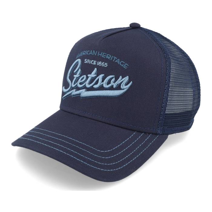 ステットソン Stetson 【 American Heritage Classic Navy Trucker Men Blue 】 クラシック 紺色 ネイビー トラッカー メンズ 青色 ブルー|スニケス