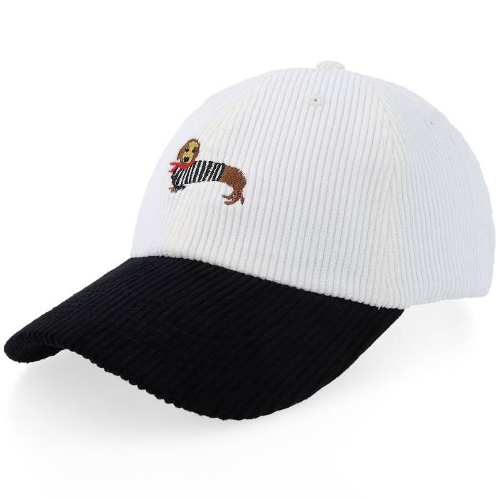 アイコニック Iconic 【 French Hot Dog Corduroy Off White/Black Dad Cap Men White 】 コーデュロイ キャップ 帽子 メンズ 白色 ホワイト｜スニケス 15,675円