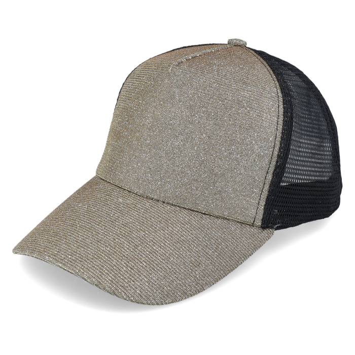 【★百貨店SALE★6/11夜夜中2時迄】Result 【 Womens Ponytail New York Sparkle Cap Gold Trucker Women Yellow 】 レディース 旗がしら かぶり笠 ゴールド トラッカー レディース yellow 黄味がかった・黄色
