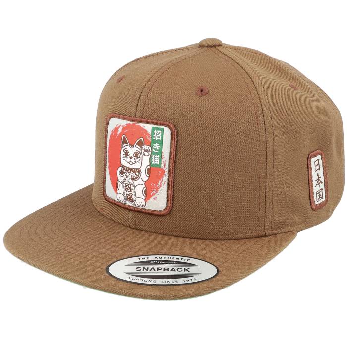 Yapan 【 Maneki-Neko Tan Snapback Men Brown 】 Snapback スナップバック バッグ メンズ 茶色 ブラウン｜スニケス