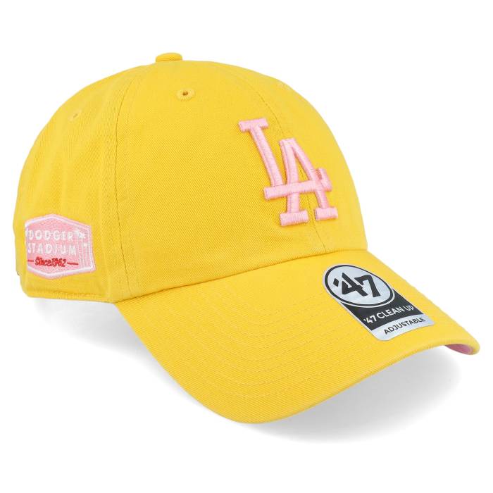 フォーティーセブンブランド 47 Brand 【 Hatstore Exclusive X Los Angeles Dodgers Yellow Gold Double Under Dad Cap Men Yellow 】 ドジャース yellow 黄色・イエロー ゴールド キャップ 帽子 メンズ yellow 黄色・イエロ｜スニケス