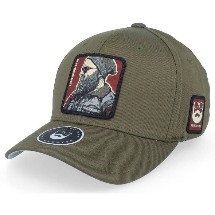 Bearded Man 【 Cap Man Modern Olive Flexfit Wooly Combed Flexfit Men Green 】 キャップ 帽子 モダン olive オリーブ メンズ green 緑・グリーン|スニケス