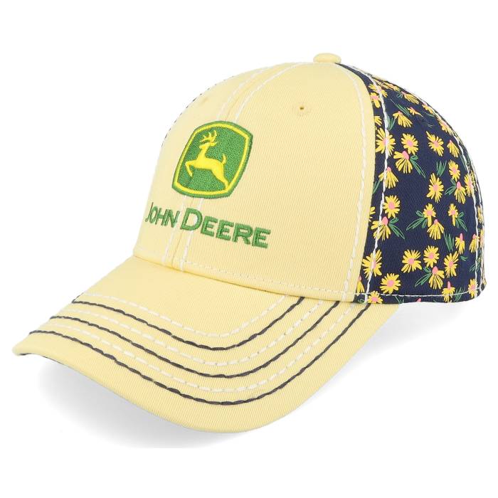 【★百貨店SALE★6/11夜夜中2時迄】John Deere 【 Logo Cap Ponytail Black/Yellow Adjustable Women Yellow 】 ロゴタイプ 旗がしら かぶり笠 レディース yellow 黄味がかった・黄色