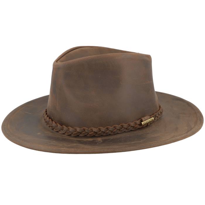 ステットソン Stetson 【 Buffalo Leather Brown Western Men Brown 】 バッファロー レザー 茶色 ブラウン ウェスタン メンズ 茶色 ブラウン