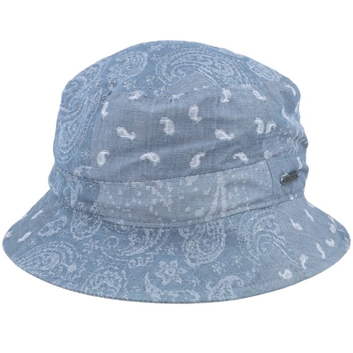【★百貨店SALE★6/11真夜中2時迄】ステットソン Stetson 【 Cotton/Linen Blue Bucket Men Blue 】 青碧 青碧 メンズ 青碧 青碧