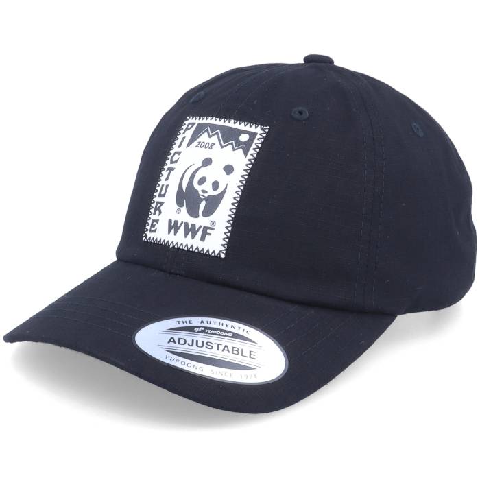 Picture 【 Organic Wwf Paxston Cap Black Dad Cap Men Black 】 キャップ 帽子 黒色 ブラック メンズ 黒色 ブラック｜スニケス