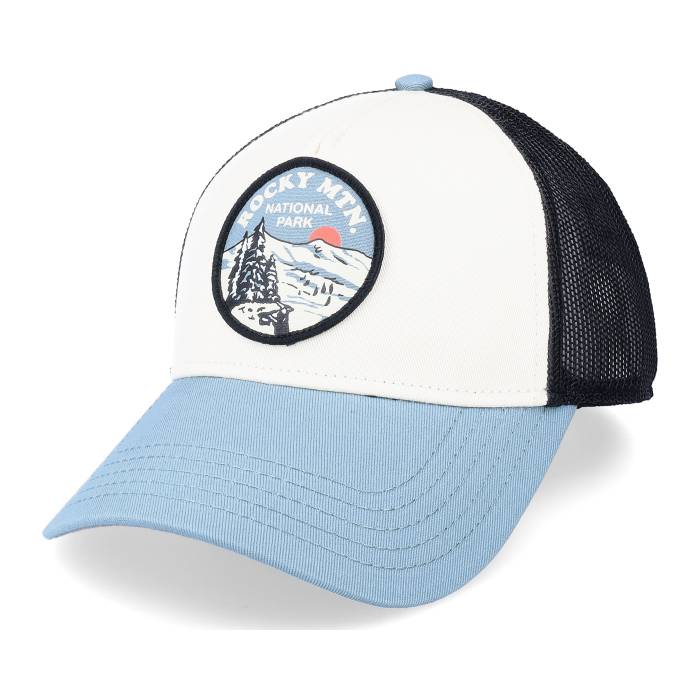 アメリカンニードル American Needle 【 Rocky Mountain Valin Black/Ivory/Blue Trucker Men White 】 トラッカー メンズ 白色 ホワイト|スニケス