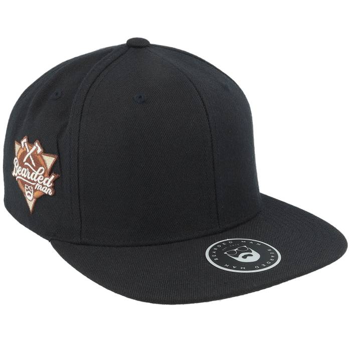 Bearded Man 【 Sports Team Side Patch Black Snapback Men Black 】 Team チーム 黒色 ブラック Snapback スナップバック バッグ メンズ 黒色 ブラック|スニケス