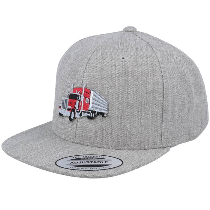 Kiddo Cap 【 Kids Semi Truck Trailer Heather Grey Snapback Kids Grey 】 heather ヘザー 灰色 グレー Snapback スナップバック バッグ ジュニア キッズ 灰色 グレー|スニケス