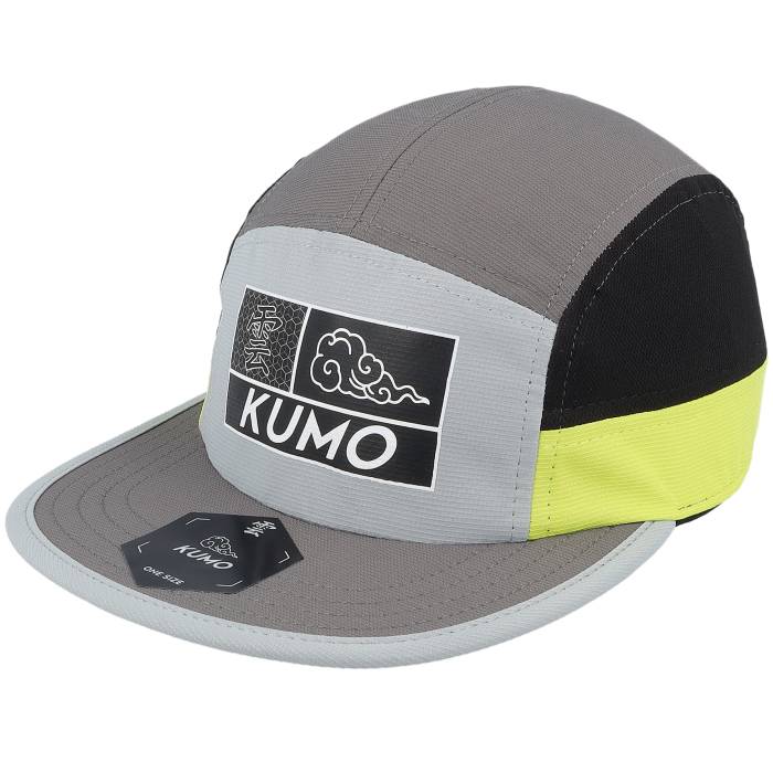 Kumo 【 Label Style Box Logo Cloudfit Grey/Black/Yellow 5-Panel Men Grey 】 ボックス ロゴ メンズ 灰色 グレー|スニケス