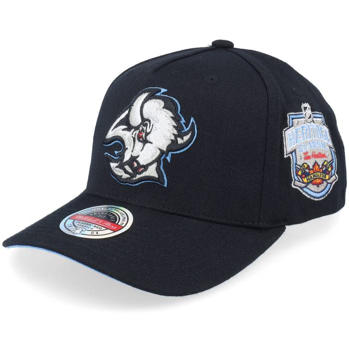 ミッチェル&ネス Mitchell & Ness 【 Hatstore Exclusive X Buffalo Sabres Buffalo Sabres Black A-Frame Adjustable Men Black 】 バッファロー セイバーズ 黒色 ブラック メンズ 黒色 ブラック｜スニケス