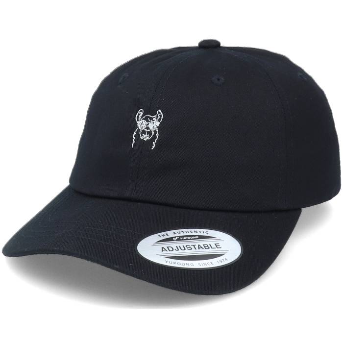 Abducted 【 Cool Tiny Lllama Black Dad Cap Men Black 】 クール 黒色 ブラック キャップ 帽子 メンズ 黒色 ブラック