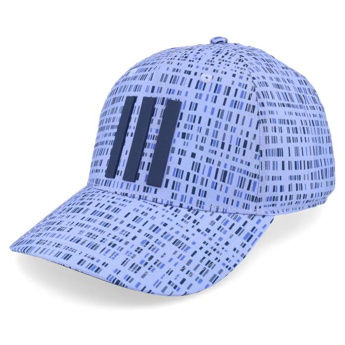アディダス Adidas 【 Tour 3 Stripe Print Blue Spark Adjustable Men Blue 】 Stripe 縞模様 青味 青み メンズ 青味 青み