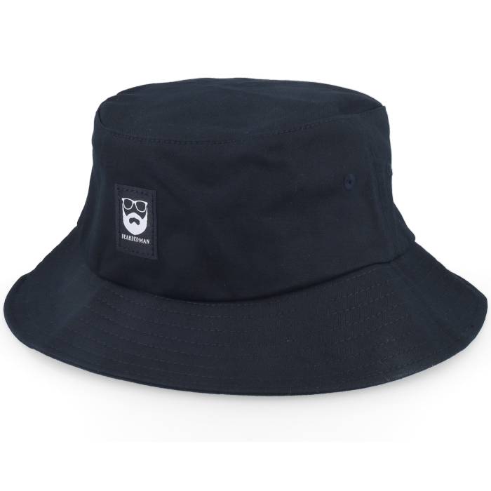Bearded Man 【 Bm Logo Blk Woven Black Bucket Men Black 】 ロゴ Woven ウーブン 黒色 ブラック メンズ 黒色 ブラック