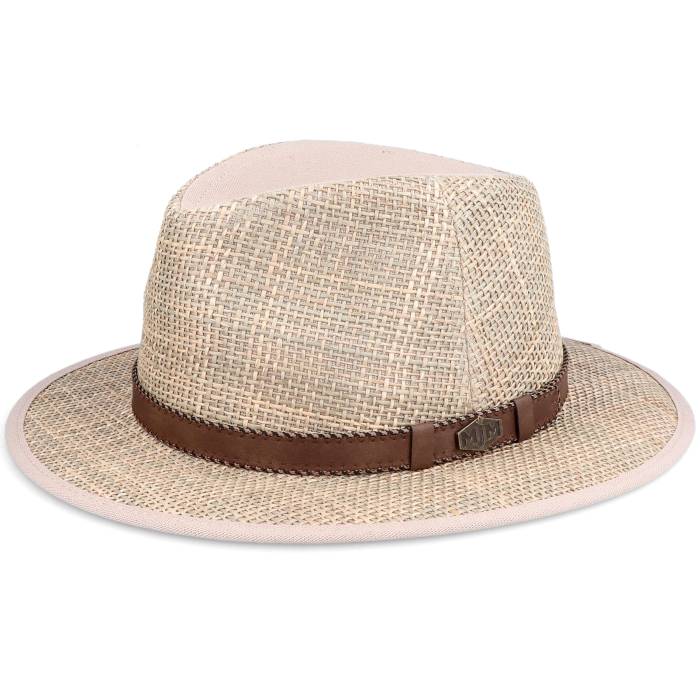 【★百貨店SALE★6/11真夜中2時迄】Mjm Hats 【 Field Seagras Natural Straw Hat Men Beige 】 Field 活動の領域 自然的 メンズ ベージュ