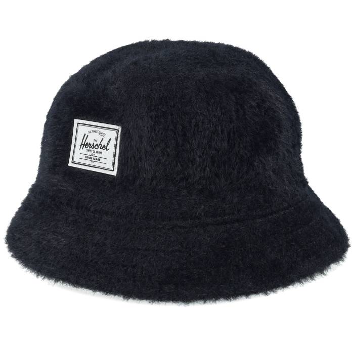 Herschel 【 Henderson Hat Faux Mohair Black Bucket Women Black 】 黒いこと 黒いこと レディース 黒いこと 黒いこと