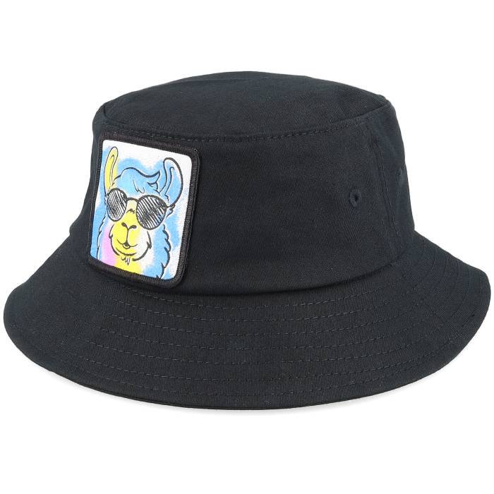 Kiddo Cap 【 Kids Cool Llama Shades Black Bucket Kids Black 】 クール 黒色 ブラック ジュニア キッズ 黒色 ブラック｜スニケス