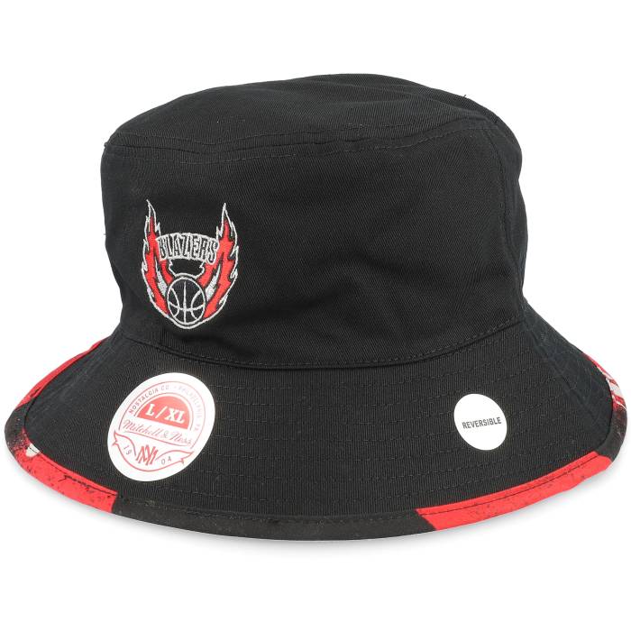 ミッチェル&ネス Mitchell & Ness 【 Portland Trail Blazers Hyper Black Bucket Men Black 】 ポートランド ブレザー 黒色 ブラック メンズ 黒色 ブラック｜スニケス