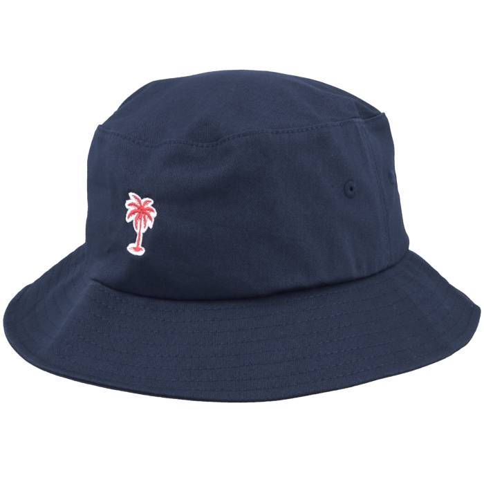 アイコニック Iconic 【 Summer Palm Logo Navy Bucket Men Blue 】 Summer サマー ロゴ 紺色 ネイビー メンズ 青色 ブルー｜スニケス
