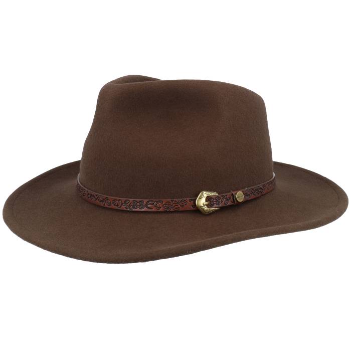 ステットソン Stetson 【 Woolfelt Hazel Western Men Brown 】 ウェスタン メンズ 茶色 ブラウン｜スニケス