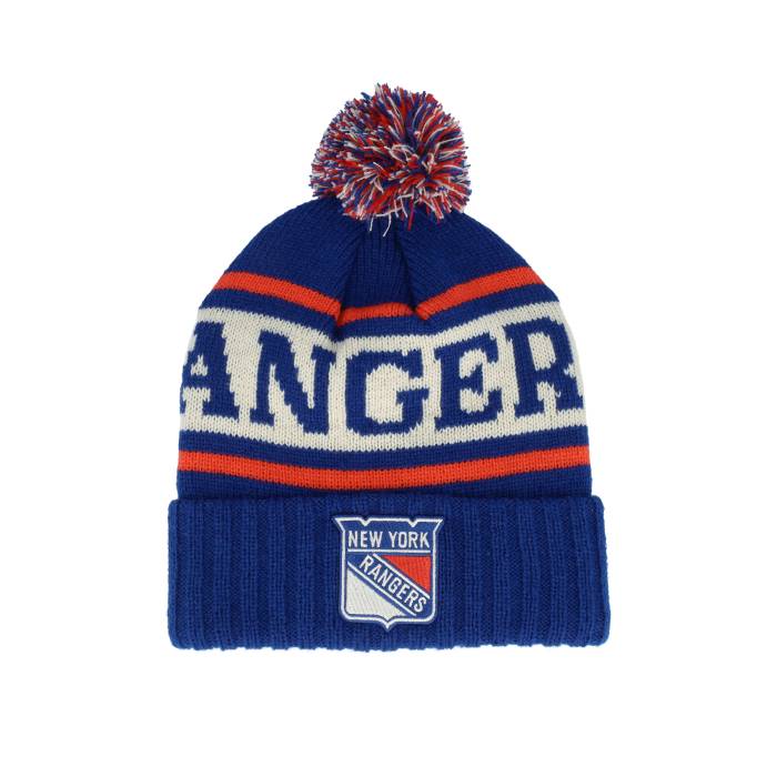 アメリカンニードル American Needle 【 New York Rangers Pillow Line Knit Royal/Ivory/Red Pom Men Blue 】 レンジャース ピロー・枕・クッション ニット メンズ 青色 ブルー