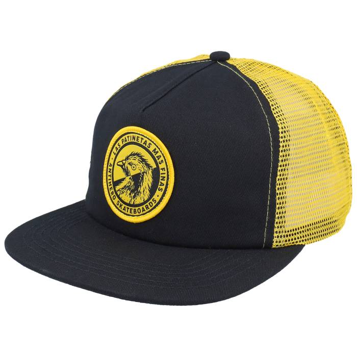 Antihero 【 Las Patinetas Black/Gold Halfmoon Snapback Trucker Men Black 】 Snapback スナップバック バッグ トラッカー メンズ 黒色 ブラック