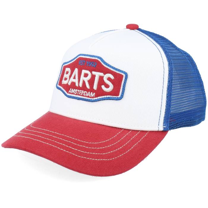 Barts 【 Kids Callagi Cap White/Royal/Red A-Frame Trucker Kids White 】 キャップ 帽子 トラッカー ジュニア キッズ 白色 ホワイト|スニケス