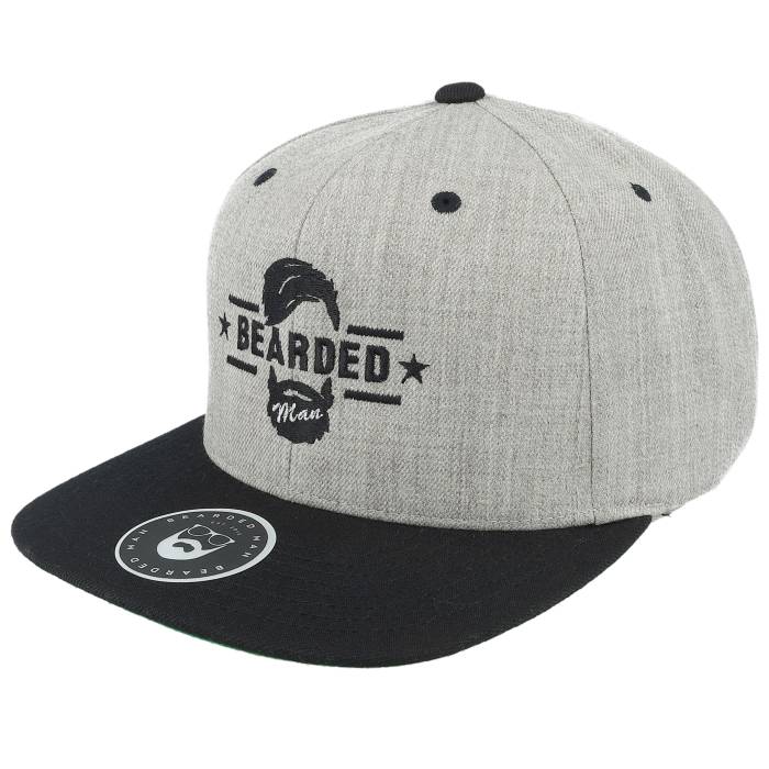 Bearded Man 【 Beard Logo Grey/Black Snapback Men Grey 】 ロゴ Snapback スナップバック バッグ メンズ 灰色 グレー 15,466円